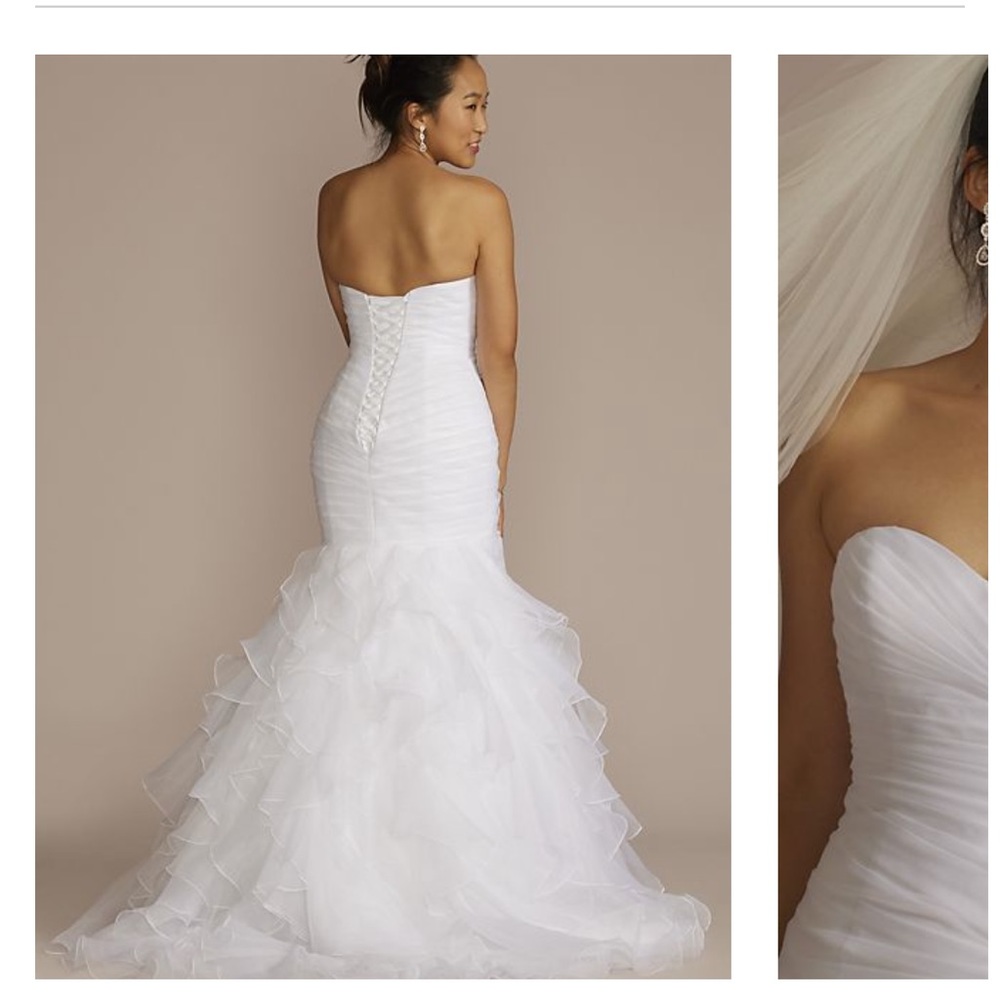 Brand new, never worn size 18 David’s Bridal mermaid wedding dress